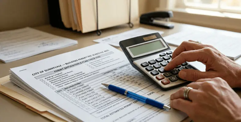 Sunnyvale kitchen remodel permit cost estimate and fee schedule